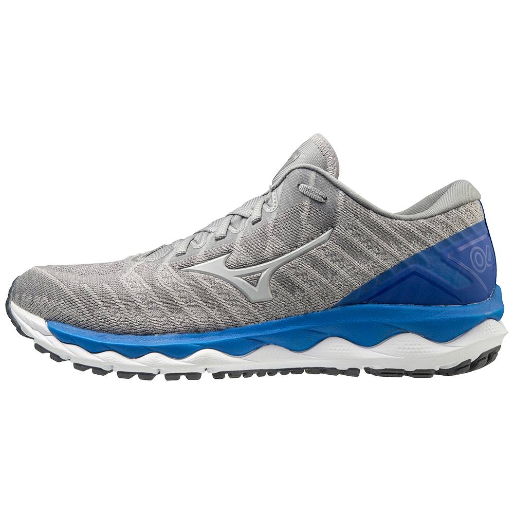 Mens Mizuno Wave Sky 4 WAVEKNIT™ Running Shoes Grey Philippines (QHPUJT457)